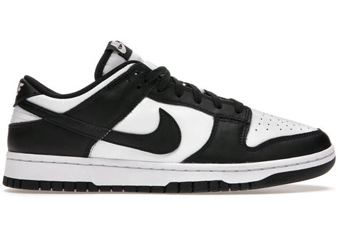 dunk low black white stockx